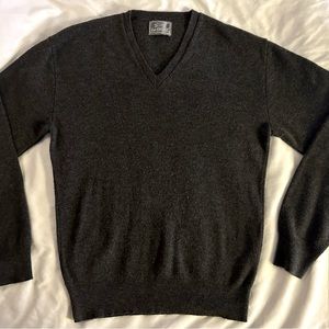 Vintage Le Tigre Sweater Mens Large Gray V-Neck Pullover Vintage Made in USA